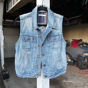 Levi's Light Blue Denim Vest